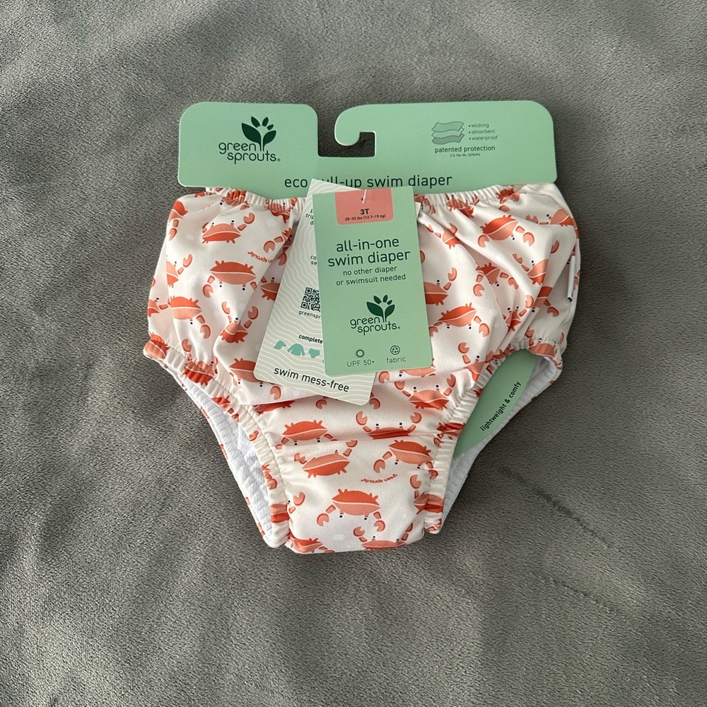 NWT 24M Green Sprouts Eco-Friendly Swim Diaper